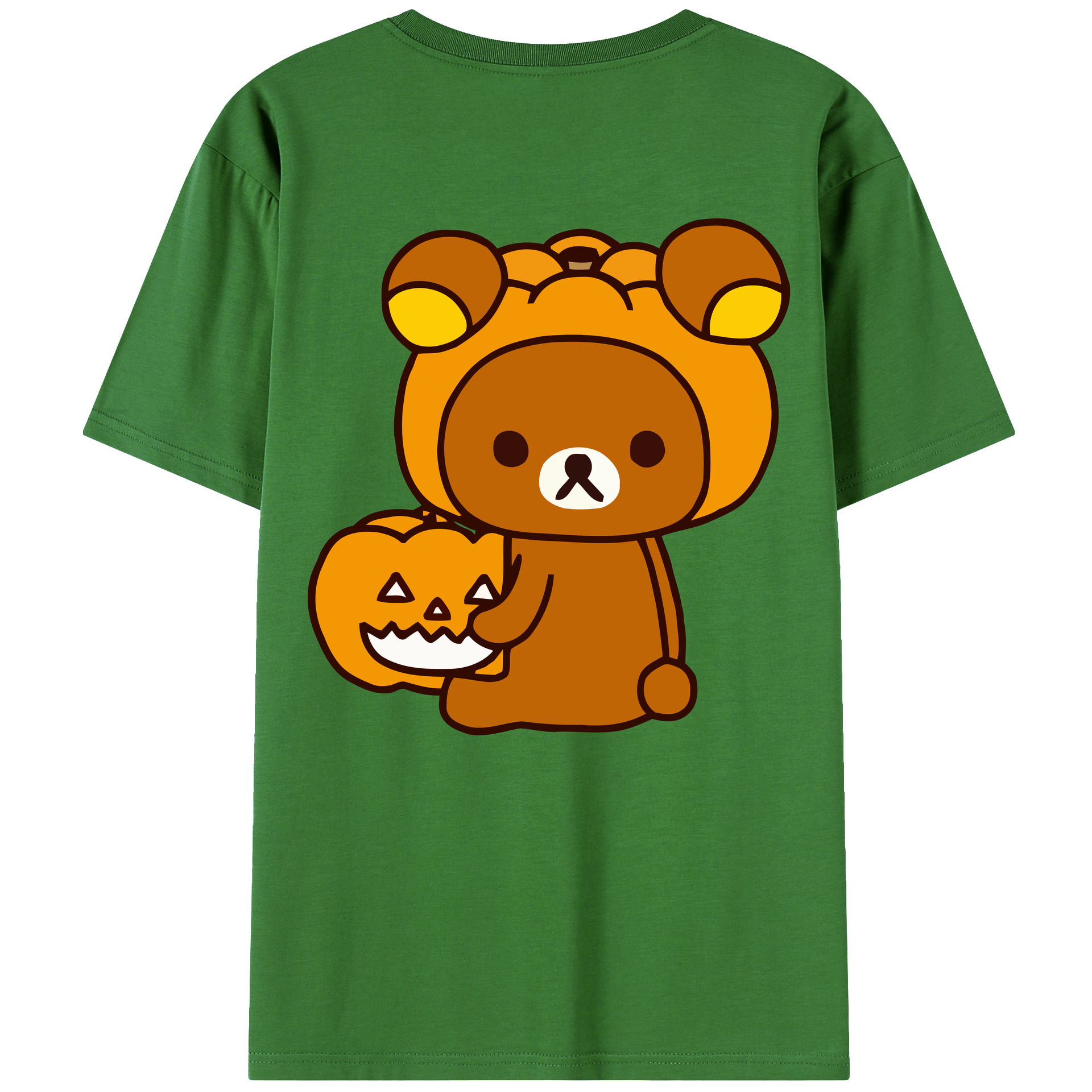 （画像用） リラックマ リラックマ キイロイトリ Rilakkuma Korilakkuma Kiiroitori レディース半袖Tシャツ(バックプリント)